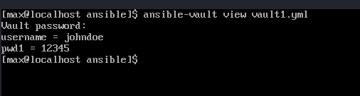 Ansible vault