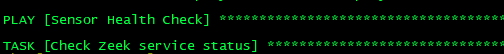 start status output