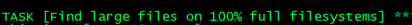 Large File status output