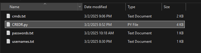 file dir