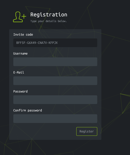 Invite code generation