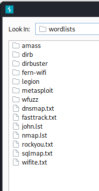 wordlist