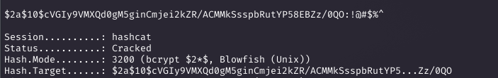 Hash cracking