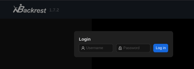 Backrest login