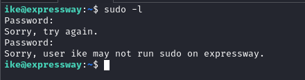 Sudo check