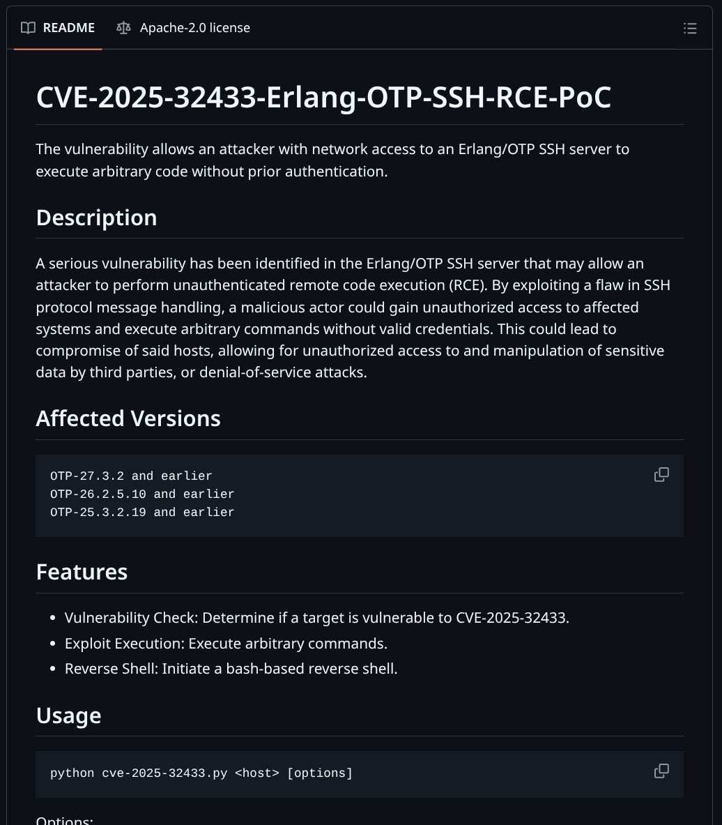Erlang PoC execution