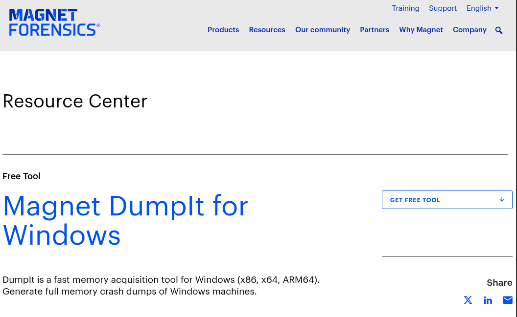 DumpIt.exe in 1-Memory folder