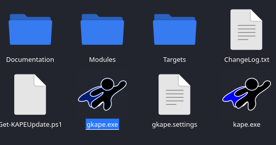 KAPE folder in 3-Disk