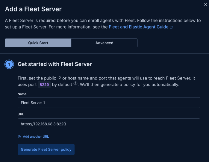 Fleet policy setup
