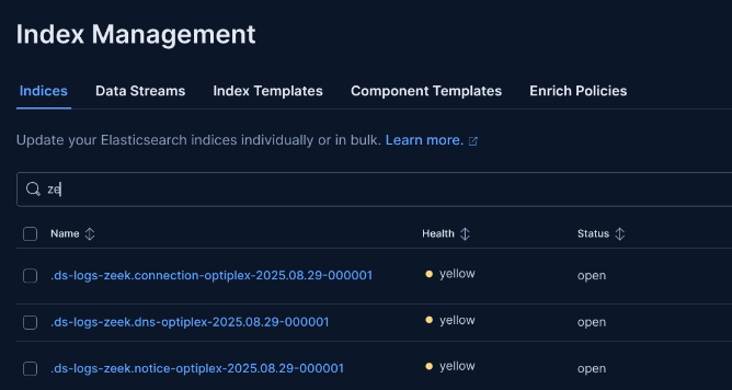 Data view creation