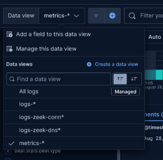 Data view creation