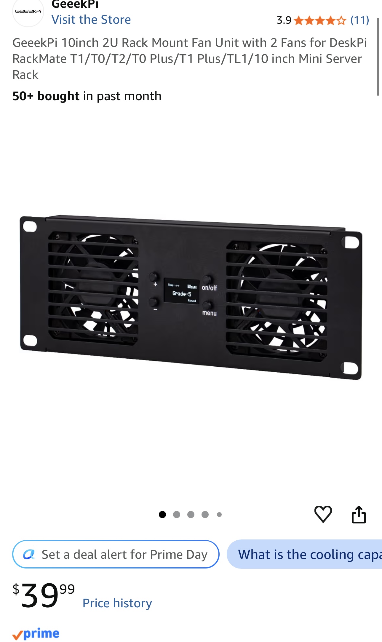Front intake fan