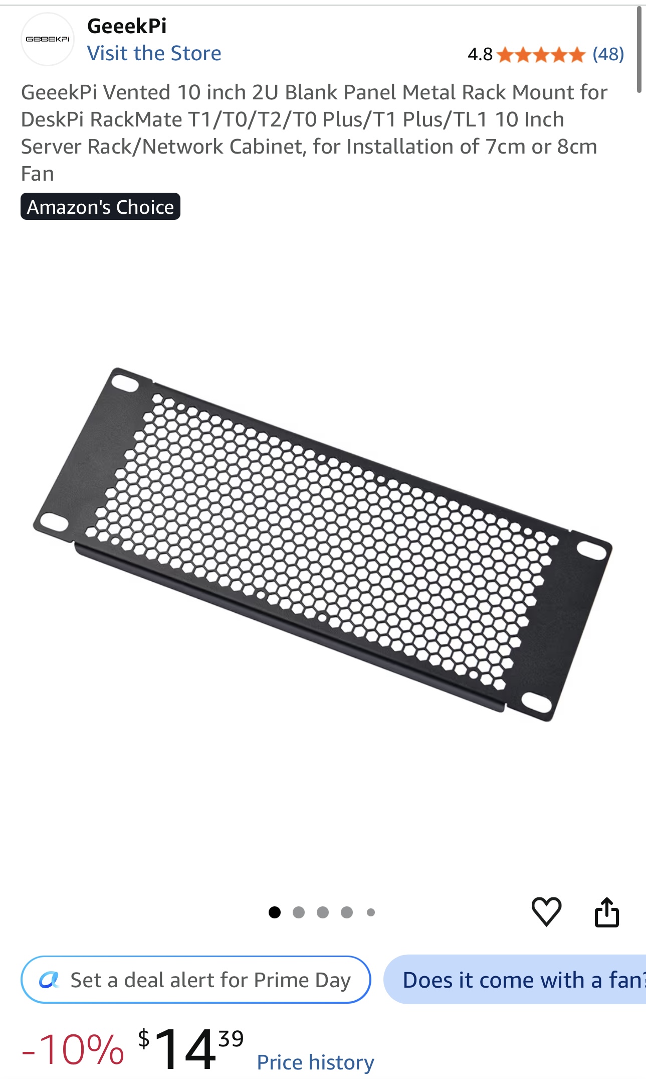 Vented panel cover