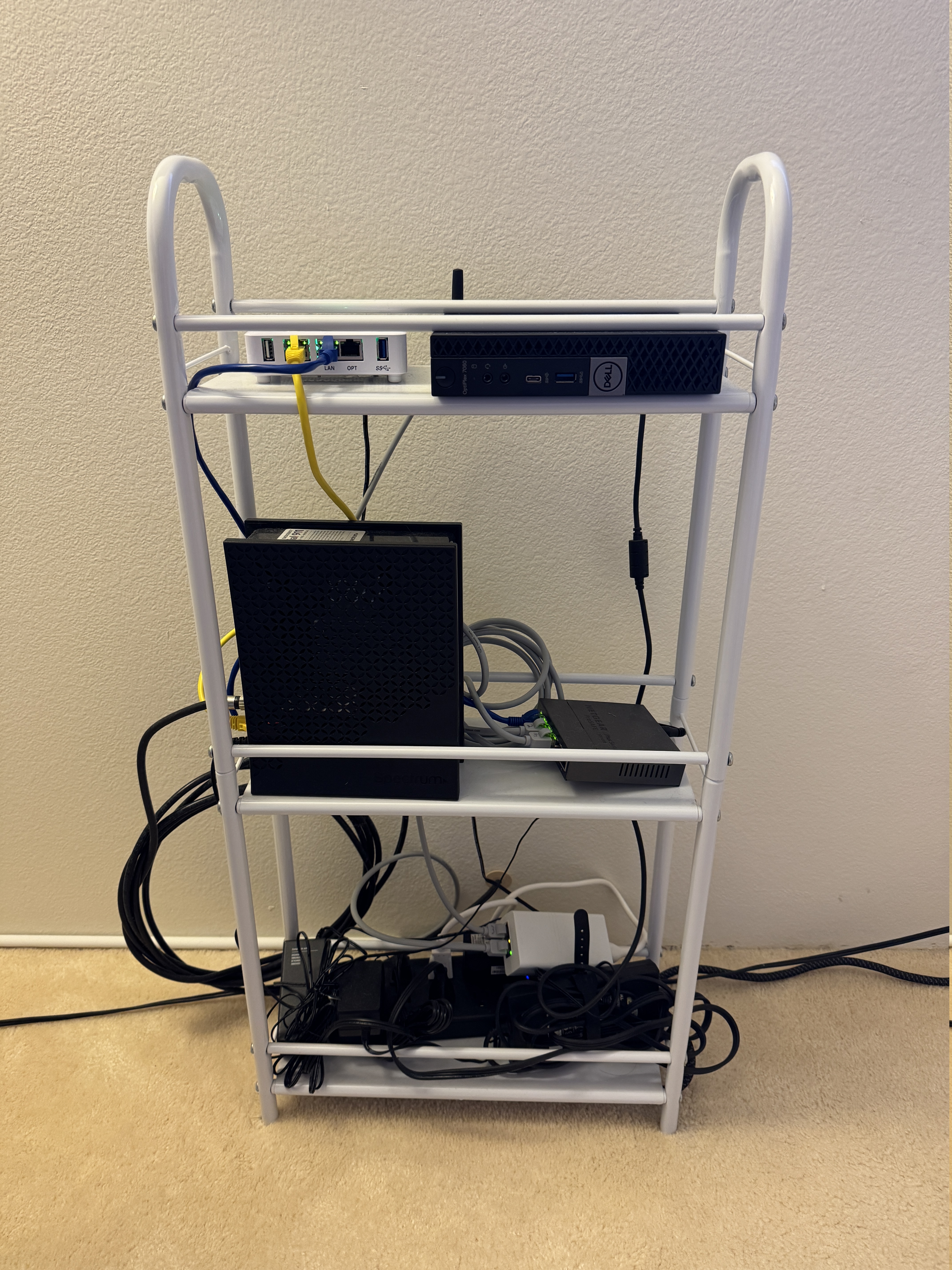Old desk rack setup