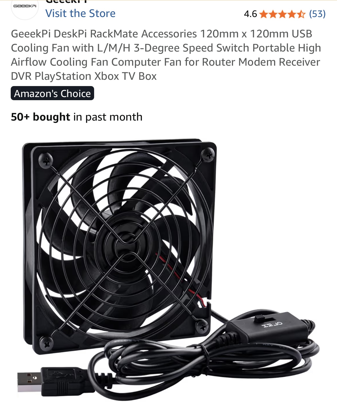 Top exhaust fan