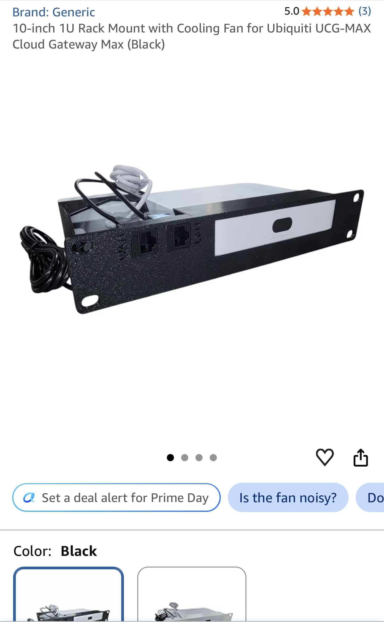 UCG-Max rack mount with fan