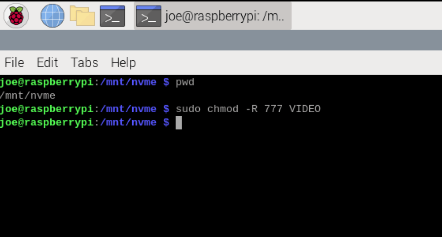 Set movie directory permissions