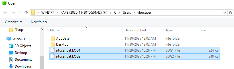 Loading NTUSER.DAT in Registry Explorer and cleaning