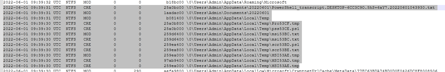 Temp files